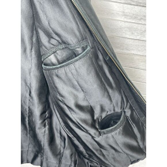 Vintage Calvin Klein Men's Leather Jacket Black Size XL - Picture 9 of 12